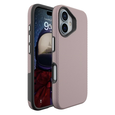iPhone 16 Rugged Shockproof Case Cover: MagSafe Compatible, High-Quality, Fingerprint-Resistant, Hard Protection- Rose Gold